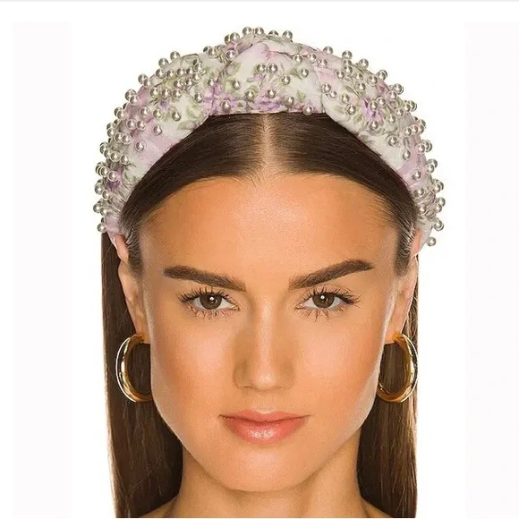 Love Shack Fancy Pearl Headband BNWOT - Picture 9 of 11